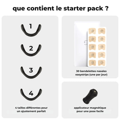 starter pack easystrips - bande nasale magnétique